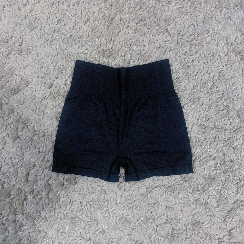 3Pc Black Vital Seamless Set (Shorts,Leggings,Top) - Picture 3 of 4